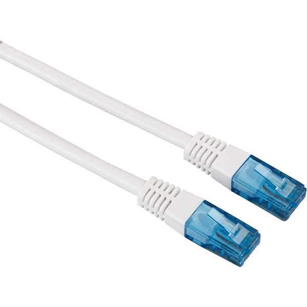 Cablu de retea UTP Cat6 HAMA 20080, 5m, alb WALTI