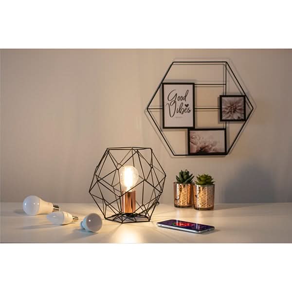 Bec LED Smart HAMA 176583, E14, 5.5W, 470lm, Wi-Fi, lumina variabila, compatibil Alexa, Google Assistant WALTI
