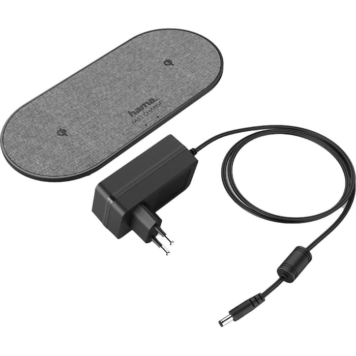 Incarcator wireless HAMA QI-FC10 DUO 188326, 10W, universal, QI, negru WALTI