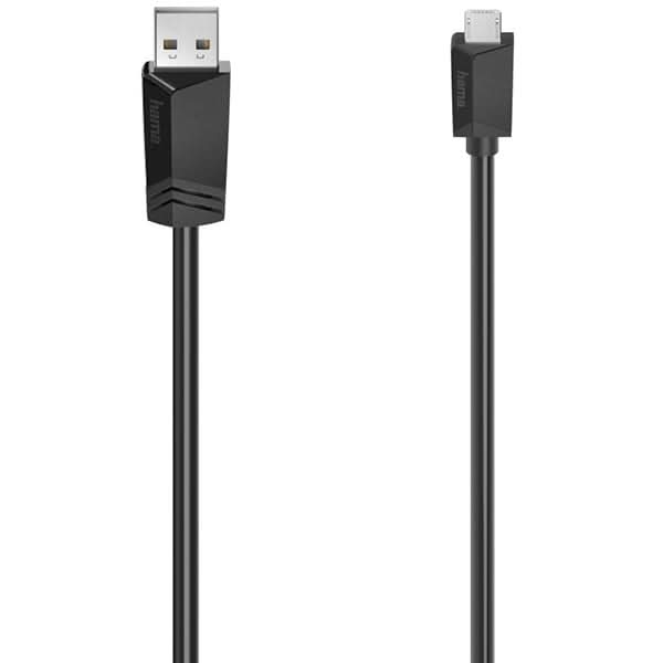 Cablu USB 2.0 A - micro USB HAMA 200608, 1.5m, negru WALTI