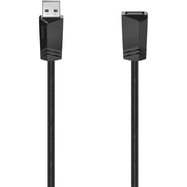 Cablu extensie USB 2.0 HAMA 200618, 0.75m, negru WALTI