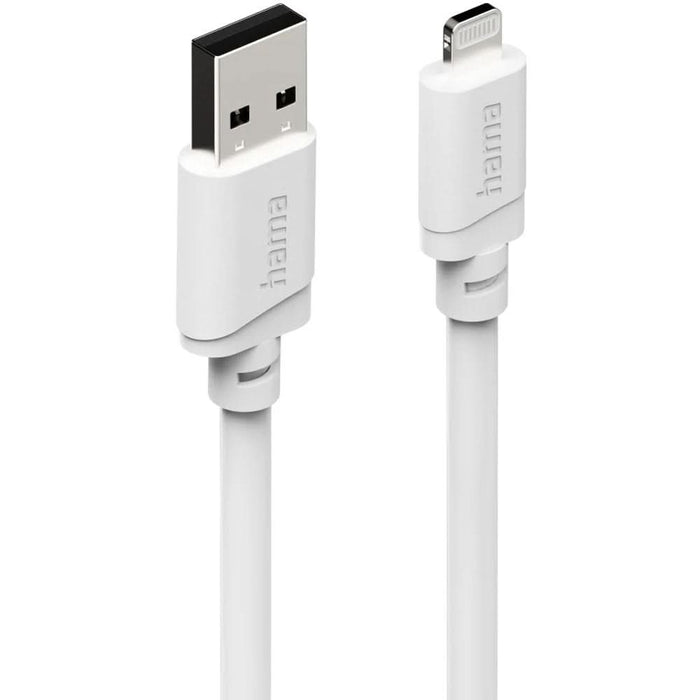 Cablu date HAMA 201802, USB-A - Lightning, 3m, alb - WALTI WALTI