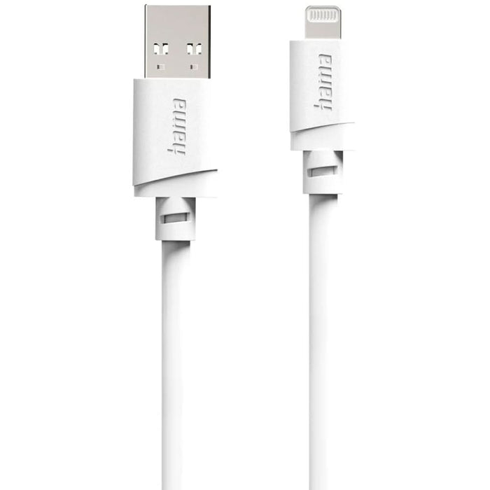 Cablu date HAMA 201802, USB-A - Lightning, 3m, alb - WALTI WALTI