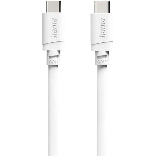 Cablu date HAMA 201807, USB-C - USB-C, 1m, alb - WALTI WALTI