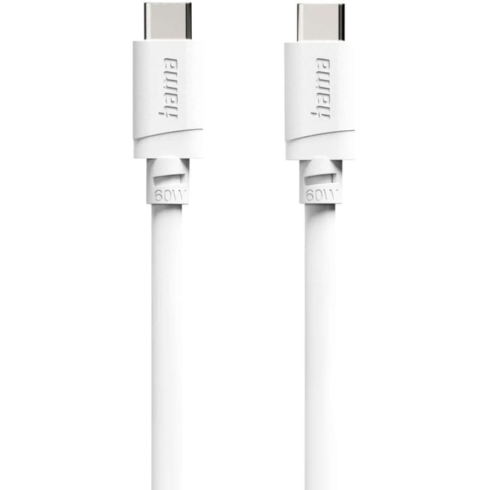 Cablu date HAMA 201809, USB-C - USB-C, 2m, alb WALTI