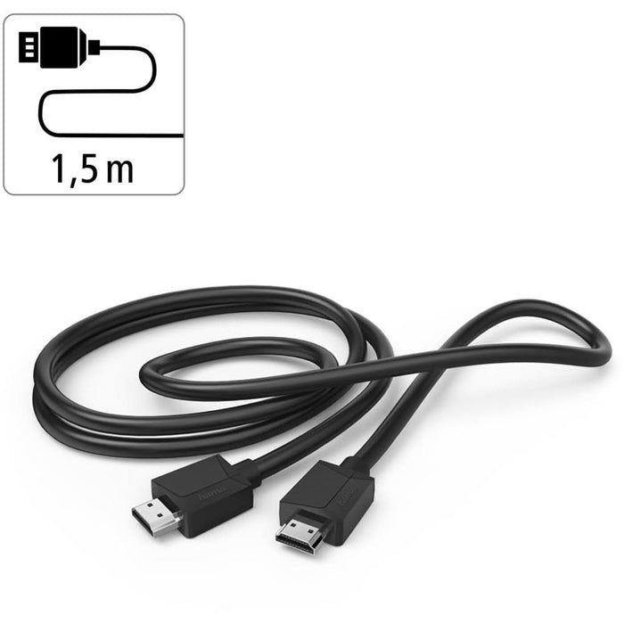 Cablu HDMI Ethernet HAMA 205005, 1.5m, 4K HDR, negru WALTI