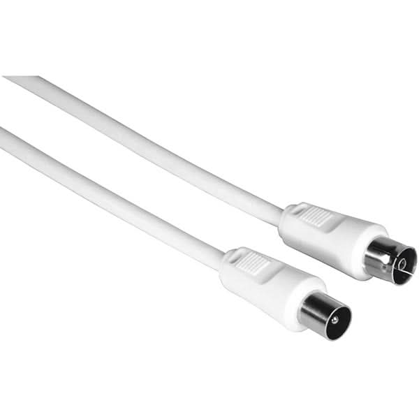 Cablu video Coaxial HAMA 205028, 1.5m, 75dB, alb WALTI