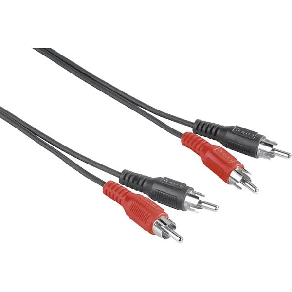 Cablu audio RCA HAMA 205085, 1.5m, negru WALTI