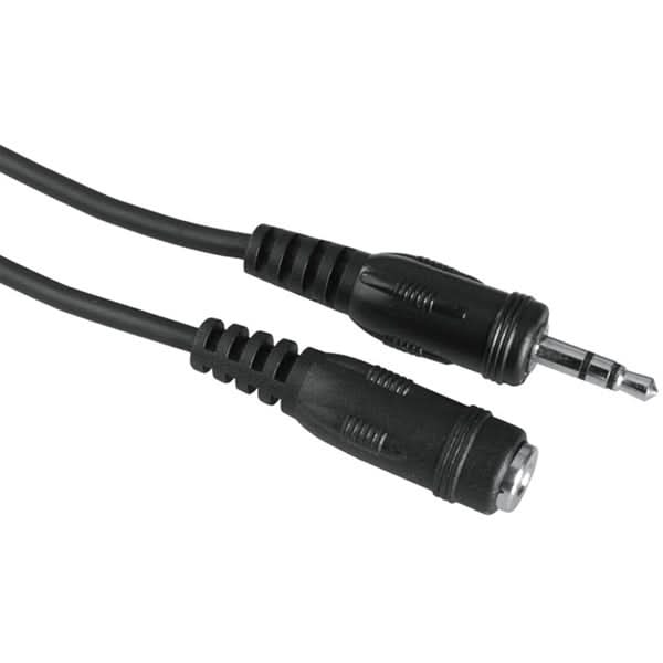 Cablu audio extensie Jack 3.5mm HAMA 205104, 2.5m, negru WALTI