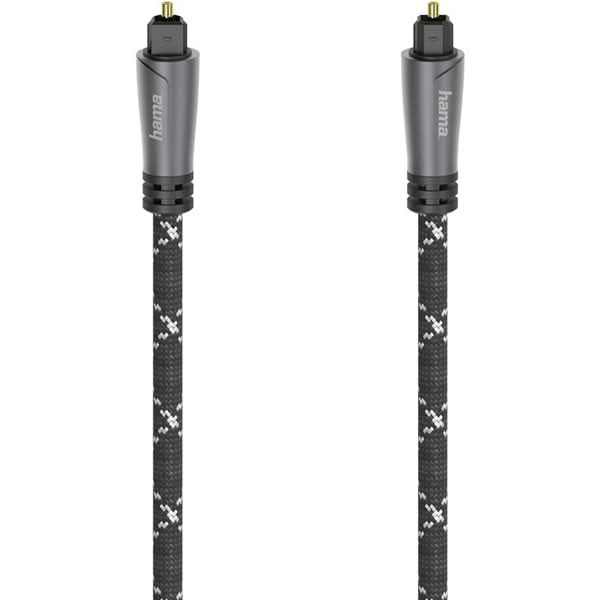 Cablu audio optic HAMA 205140, 3m, metal, negru WALTI