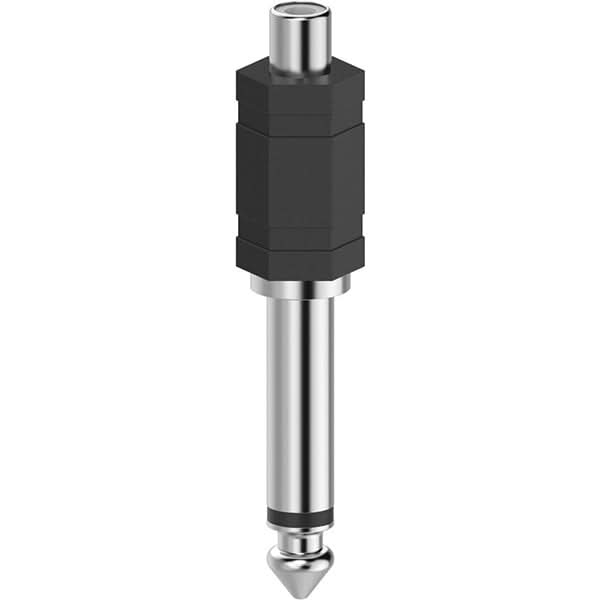 Adaptor audio Jack 6.3mm - RCA HAMA 205188, negru WALTI