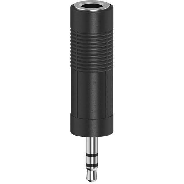 Adaptor audio Jack 6.3mm - Jack 3.5mm HAMA 205196, negru WALTI