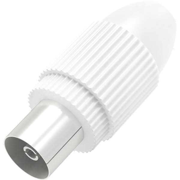 Mufa antena Coaxial Priza HAMA 205214, alb - WALTI WALTI