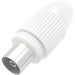Mufa antena Coaxial Priza HAMA 205214, alb - WALTI WALTI