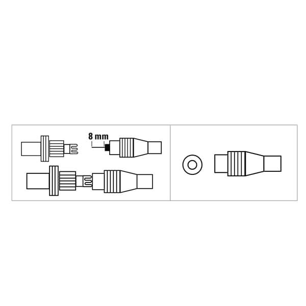Mufa antena Coaxial Priza HAMA 205214, alb - WALTI WALTI