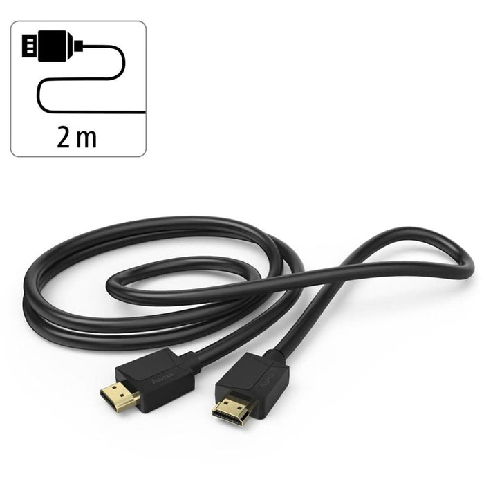 Cablu HDMI HAMA 205242, 2m, 8K HDR, placat aur, negru WALTI