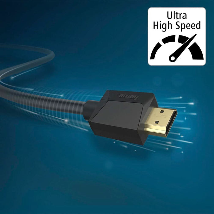 Cablu HDMI HAMA 205242, 2m, 8K HDR, placat aur, negru WALTI