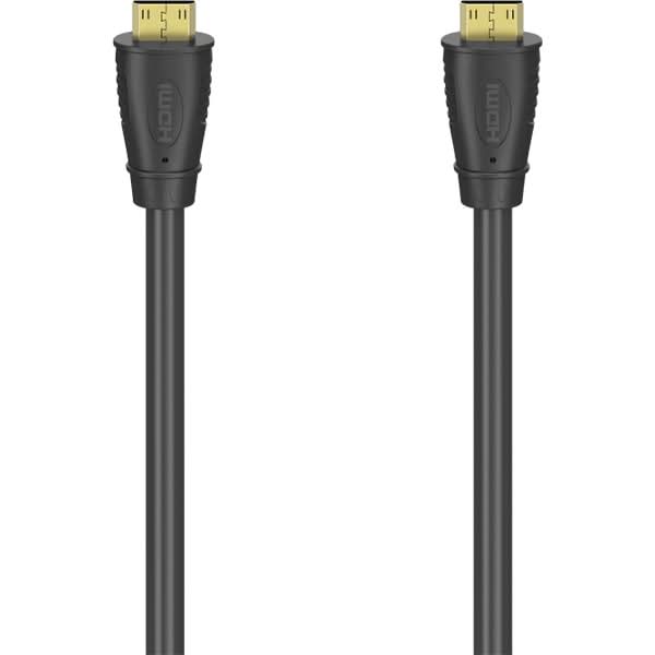 Cablu HDMI si Ethernet HAMA 205342, 1.5m, 4k, placat aur, negru WALTI