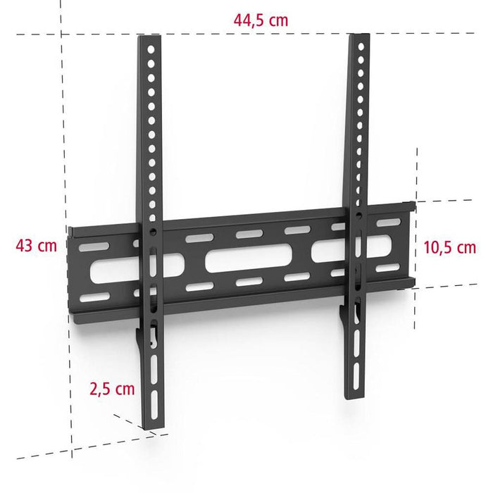 Suport TV perete HAMA 220807, fix, 32-75", 40kg, negru WALTI
