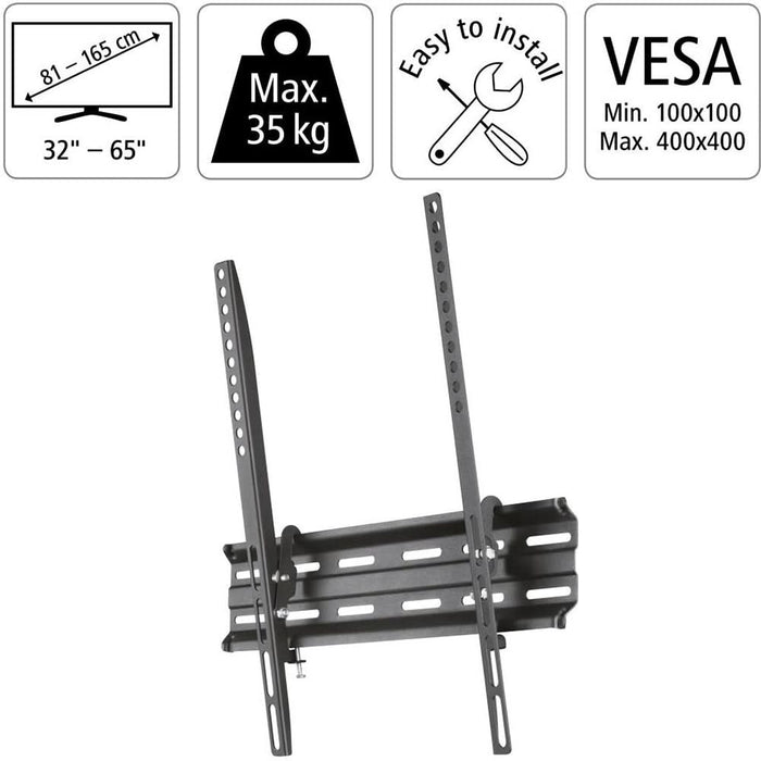 Suport TV perete HAMA 220810, reglabil, 32-65", 35kg, negru WALTI