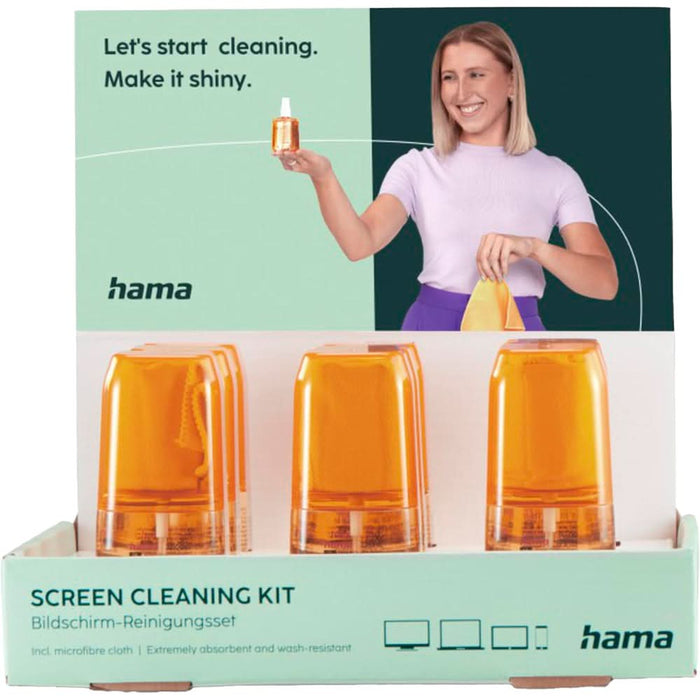 Solutie de curatare ecrane HAMA 221094, 95ml, laveta inclusa WALTI