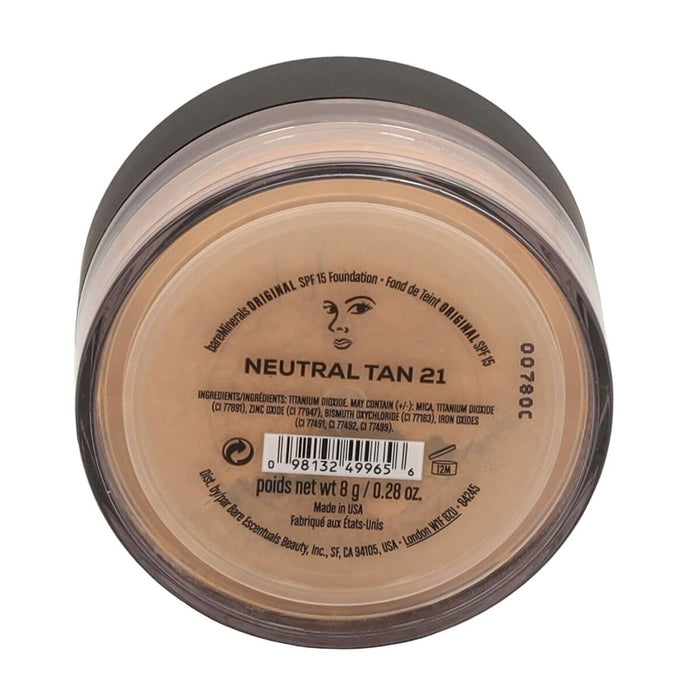 Corector de Față bareMinerals Original Nº 21 Neutral tan Nº 21-Neutral Tan Spf 15 8 g - WALTI WALTI