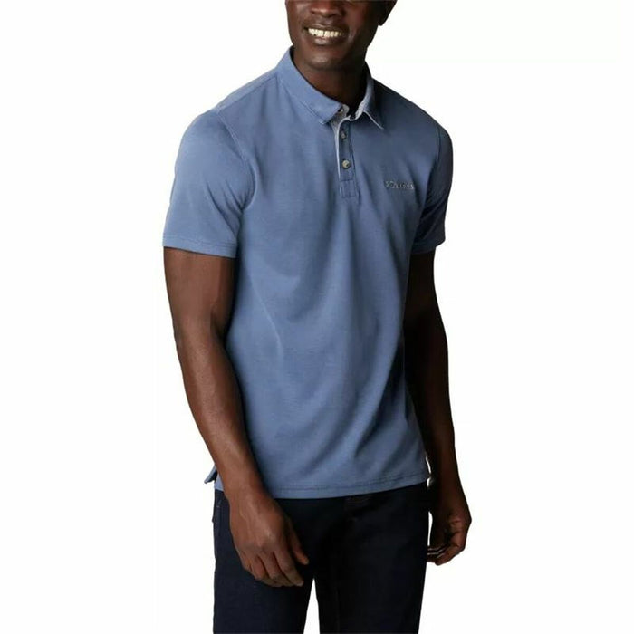 Tricou Polo cu Mânecă Scurtă Bărbați Columbia Nelson Point™ Indigo - WALTI WALTI