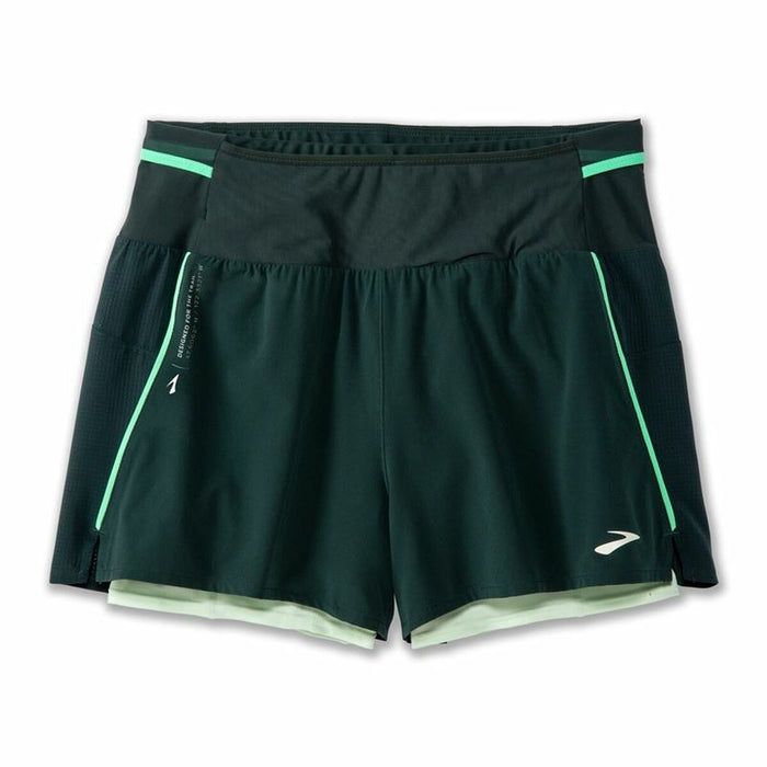 Pantaloni Scurți Sport pentru Damă Brooks High Point 3" 2-in-1 2.0 Verde - WALTI WALTI