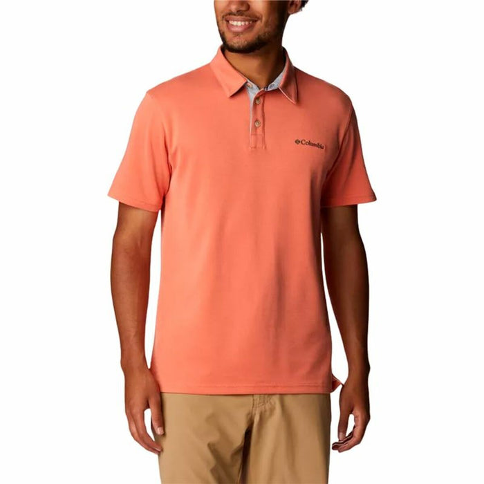 Tricou Polo cu Mânecă Scurtă Bărbați Columbia Nelson Point™ Coral - WALTI WALTI