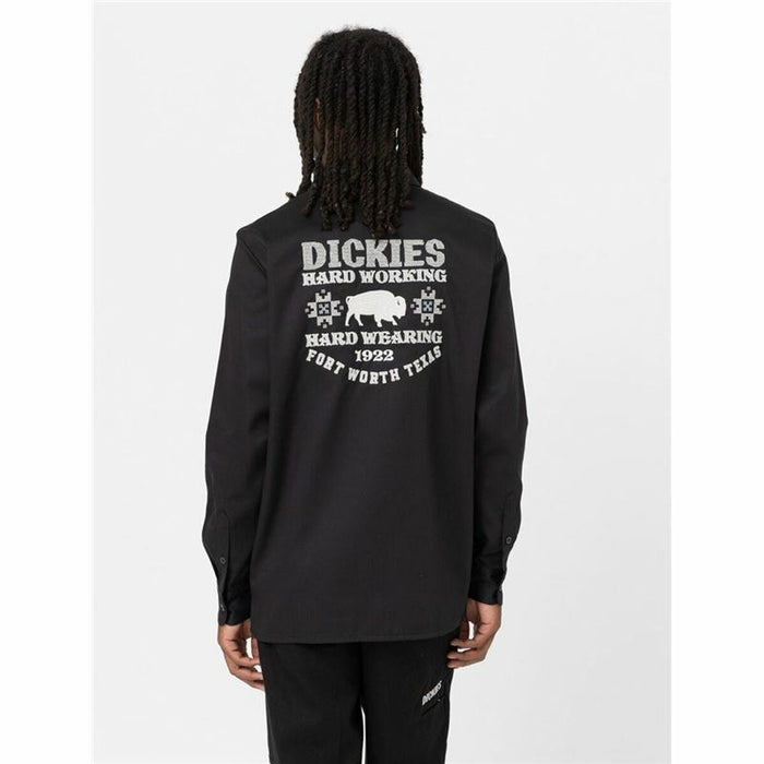 Cămașă cu Mânecă Lungă Bărbați Dickies Wichita Negru - WALTI WALTI