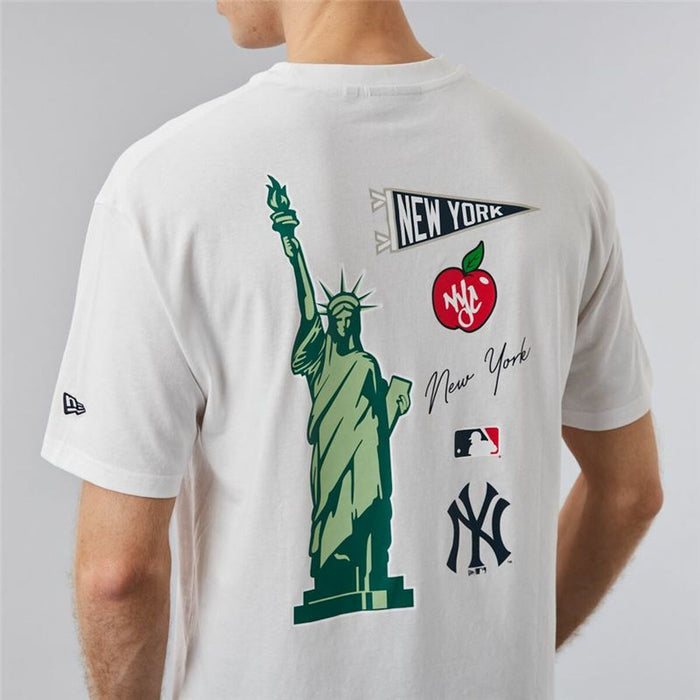 Tricou cu Mânecă Scurtă Bărbați New Era New York Yankees MLB City Graphic Oversized - WALTI WALTI