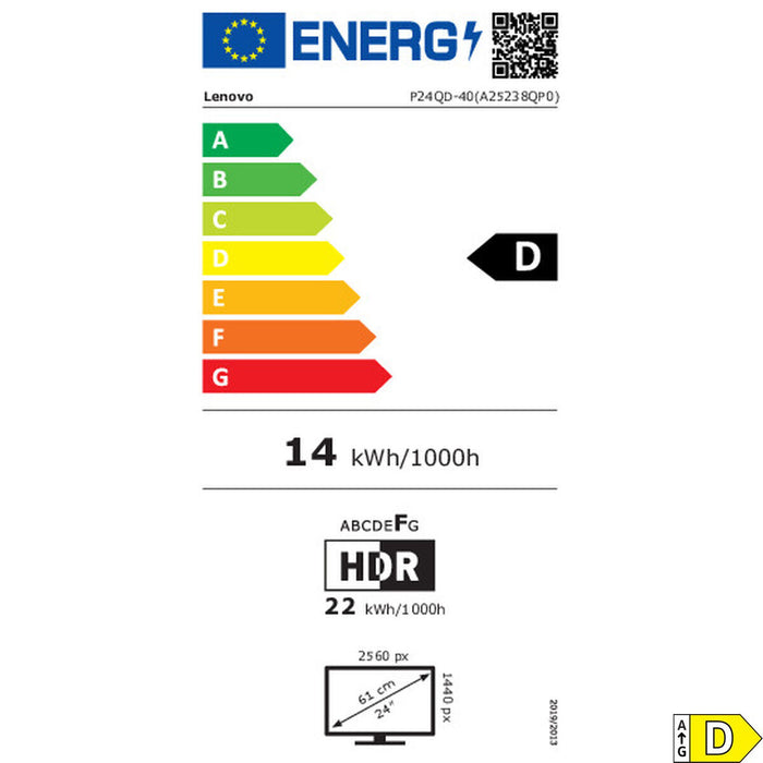 Monitor Lenovo 64B1GAT1EU Quad HD 23,8" - WALTI WALTI