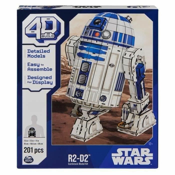 Set de Construcție Star Wars R2-D2 201 Piese 19 x 18,6 x 28 cm Alb Multicolor - WALTI WALTI