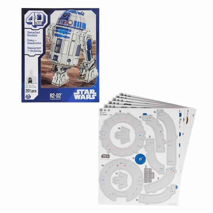 Set de Construcție Star Wars R2-D2 201 Piese 19 x 18,6 x 28 cm Alb Multicolor - WALTI WALTI