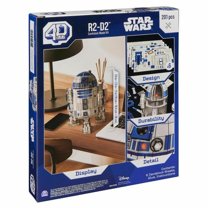 Set de Construcție Star Wars R2-D2 201 Piese 19 x 18,6 x 28 cm Alb Multicolor - WALTI WALTI