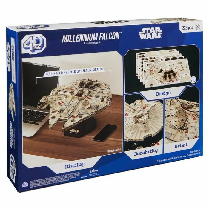 Set de Construcție Star Wars Millennium Falcon 223 piezas 43 x 31,4 x 22,4 cm Gri Multicolor - WALTI WALTI