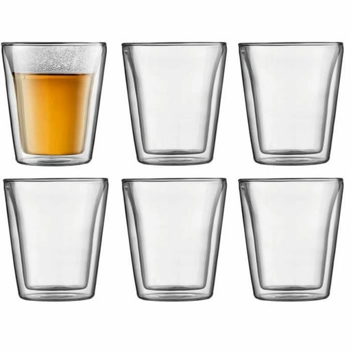 Set de pahare Bodum 200 ml Transparent Sticlă borosilicată Neted 6 Piese (6 Unități) - WALTI WALTI