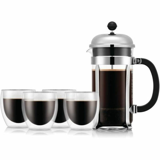 Cafetieră cu Piston Bodum Transparent 1 L (8 Unități) - WALTI WALTI