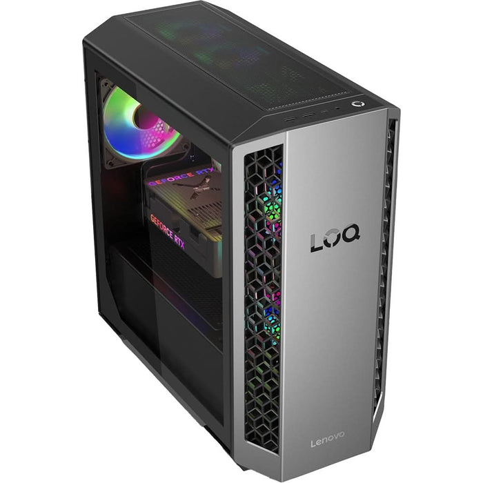Sistem Desktop Gaming LENOVO  LOQ Tower 26ADR10, AMD Ryzen 7 8745HX pana la 5.1GHz, 16GB, SSD 512GB, NVIDIA GeForce RTX 5050 8GB, Free Dos WALTI