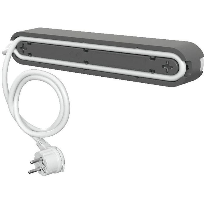 Prelungitor JACOBSEN, 3 prize Schuko, 5 m, 1.5 mm, alb/gri WALTI