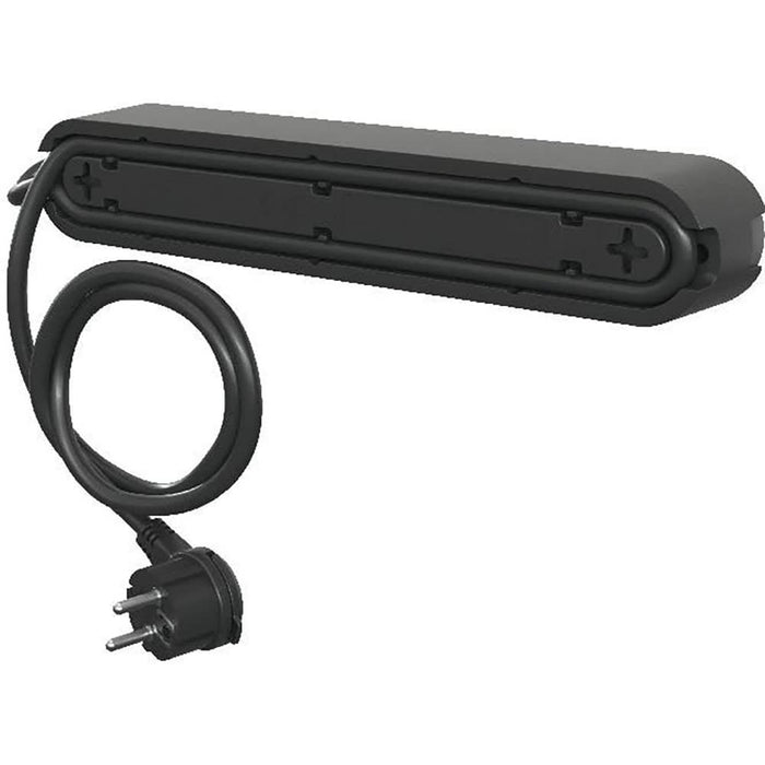 Prelungitor JACOBSEN, 4 prize Schuko, 1.5 m, 1.5 mm, cu intrerupator, negru WALTI