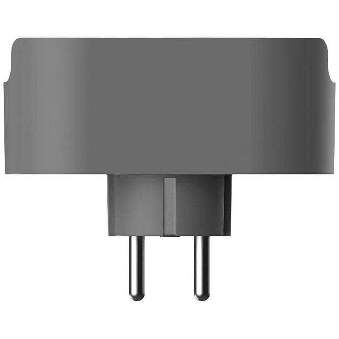 Adaptor priza Jacobsen, 2 prize, 16A, alb-gri WALTI