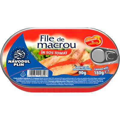 NAVODUL PLIN File Macrou in Sos Tomat 180 g - WALTI WALTI