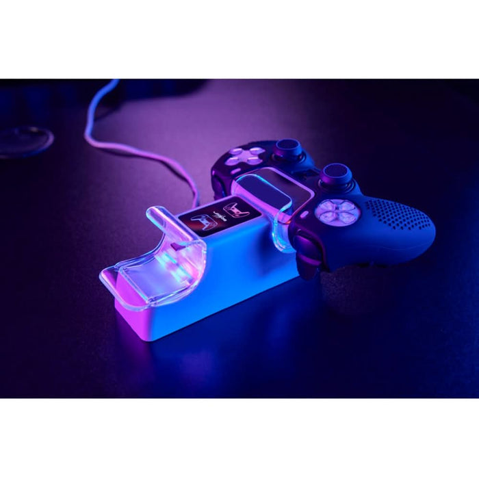 Statie de incarcare dubla HAMA uRage pentru controller PS5, alb WALTI