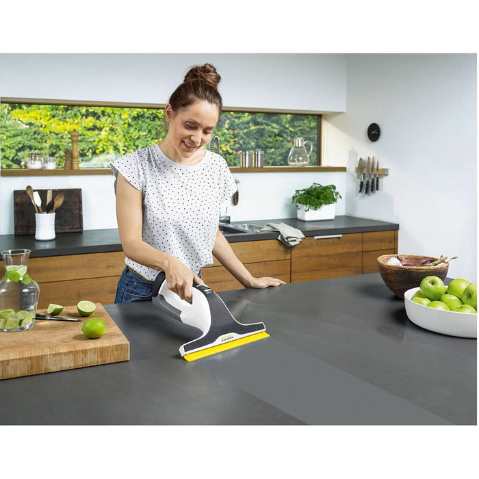 Aspirator geamuri KARCHER WV 6 Plus D500, 0.15l, 3.6V, autonomie max 100 min, alb-negru - WALTI WALTI