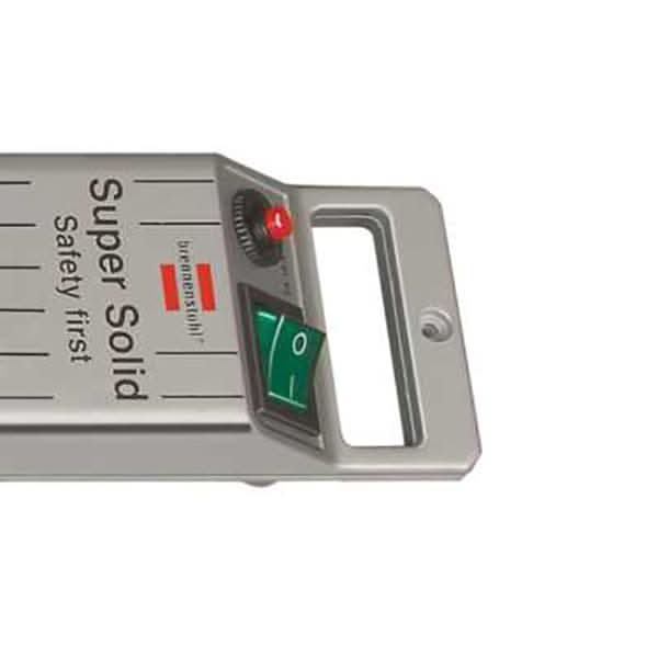 Prelungitor cu protectie BRENNENSTUHL 163526, 5 prize, IP20, argintiu WALTI