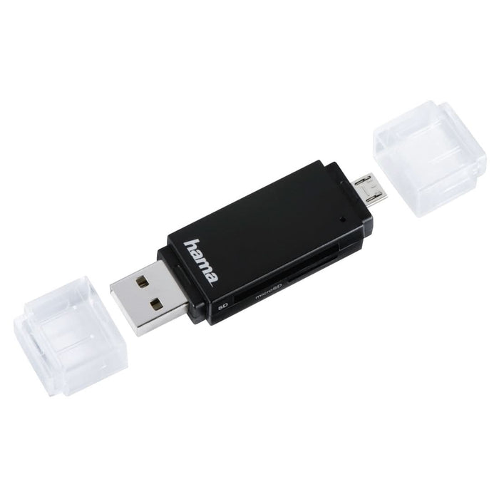 Cititor de carduri HAMA 181056, USB 2.0, SD/microSD, negru WALTI
