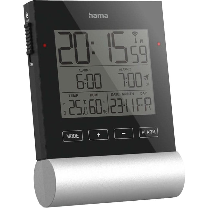 Ceas cu alarma HAMA 186416, DCF radio, negru - WALTI WALTI