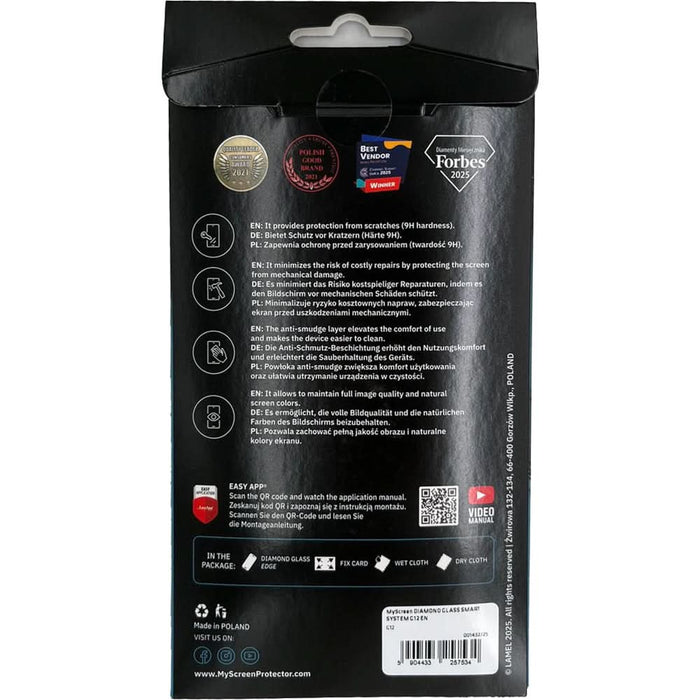 Folie protectie pentru telefon MYSCREEN Diamond Glass G12, transparent WALTI