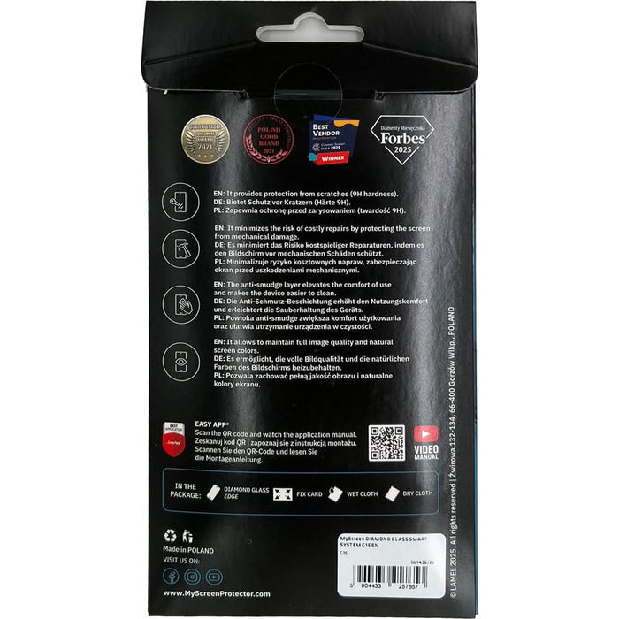 Folie protectie pentru telefon MYSCREEN Diamond Glass G15, transparent WALTI